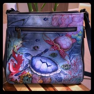 Anuschka Women's Genuine Leather Hand painted Bag